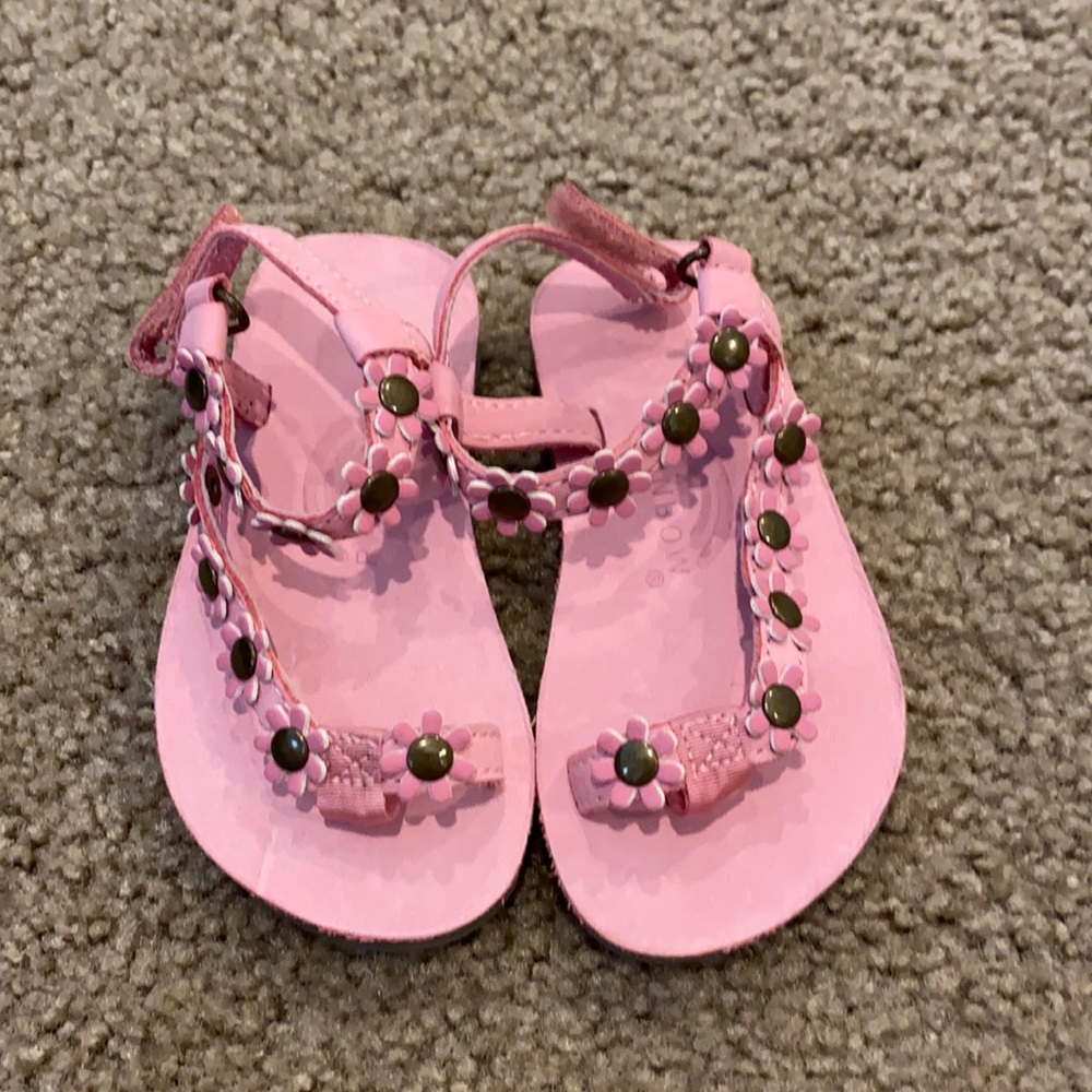 Rainbow Girls Pink Sandals - Size 5-6